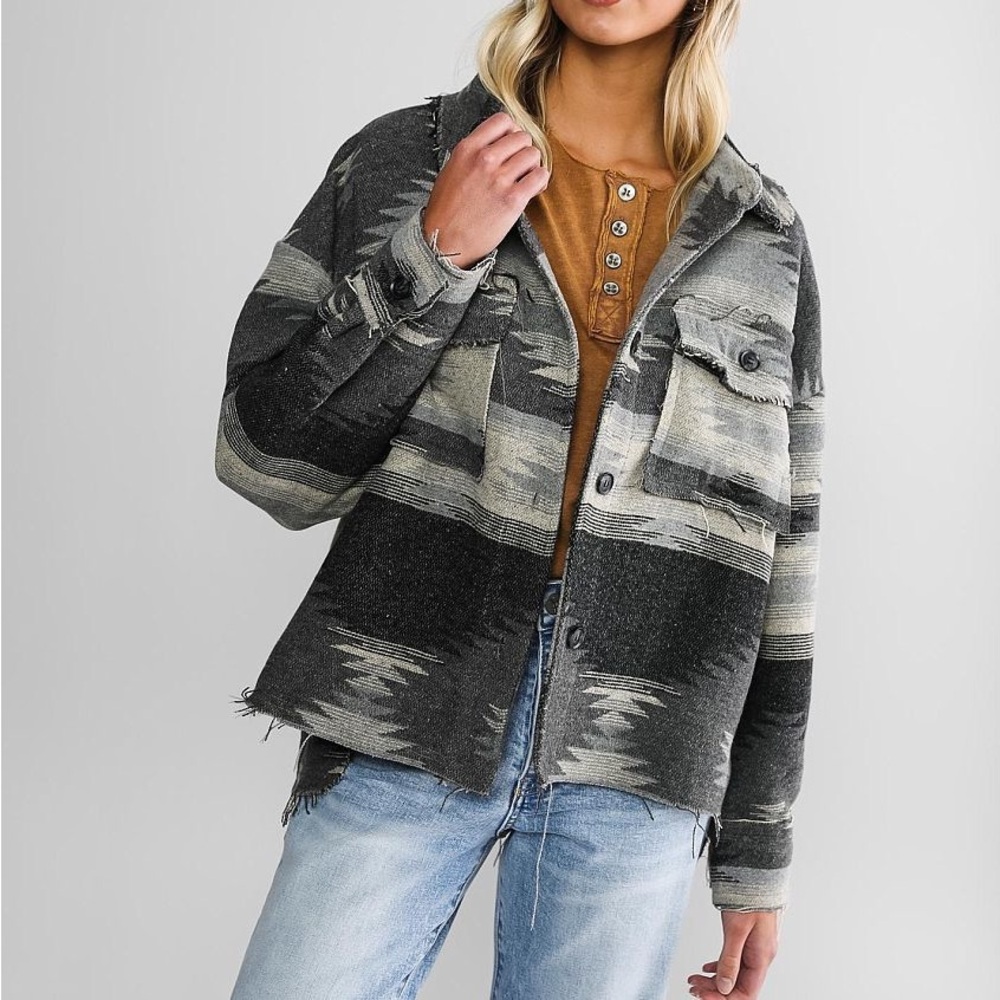 BKE Aztec Flannel Shacket